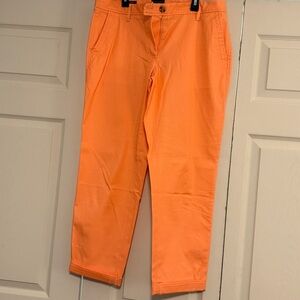 Talbots Orange Relaxed Chino Pants